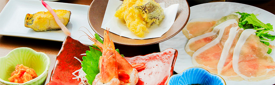 夕食天ぷらコース画